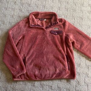 Women's L.L.Bean Hi-Pile Fleece Pullover 1X pink